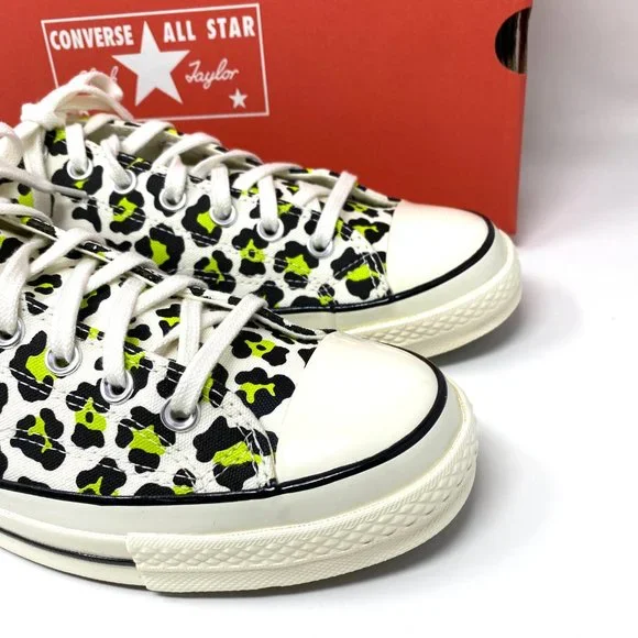 💖MEGA SALE💖Converse CHUCK 70 OX EGRET Black Leopard Print Low Men's 164410C - Picture 8 of 11